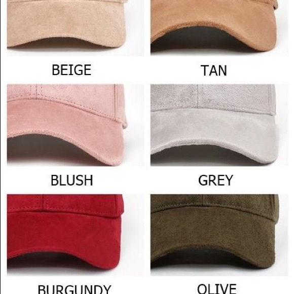 New FAUX SUEDE BASEBALL CAp - Picture 5 of 5